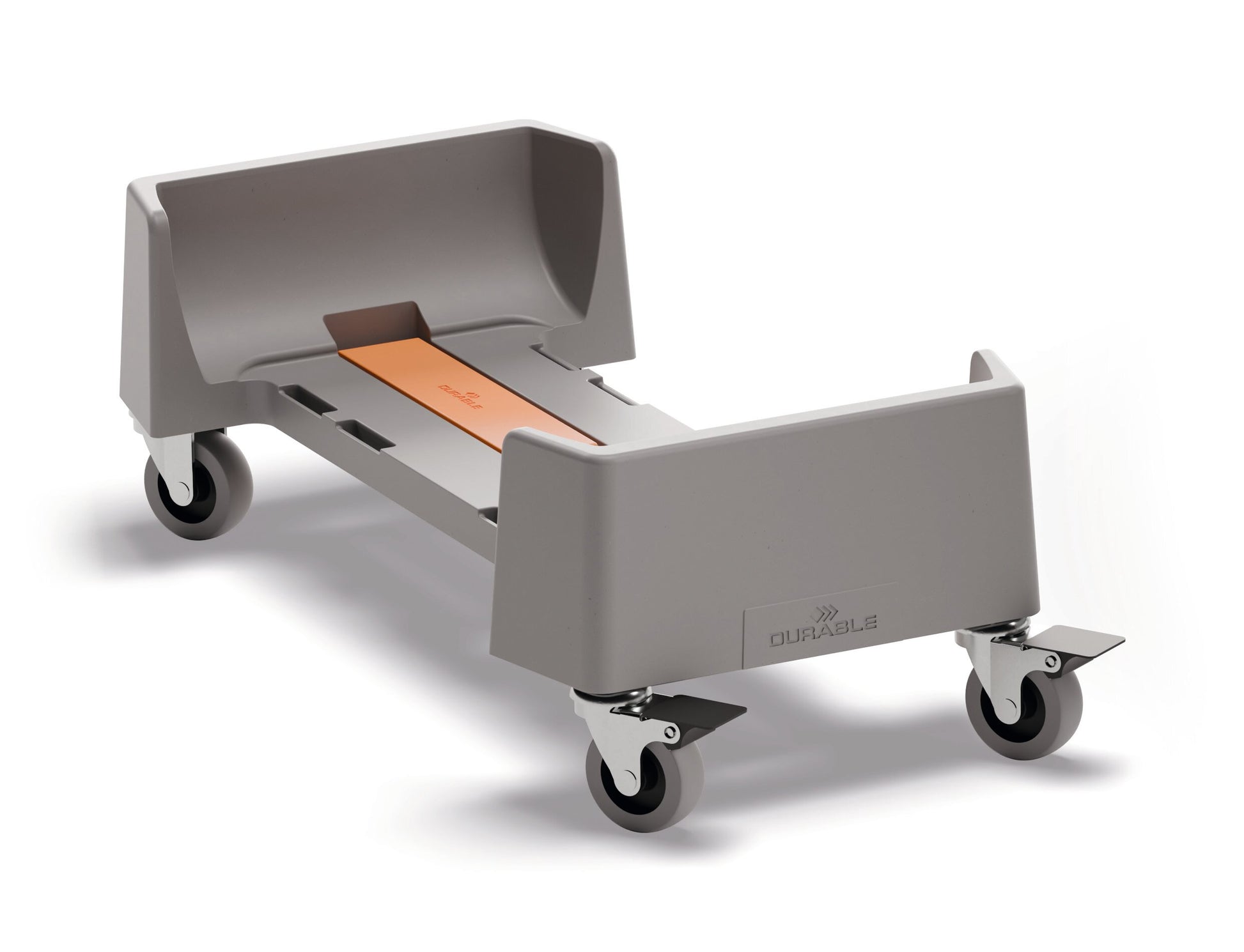 DURABLE Transportroller – für DURABIN 60, Kunststoff (PP), Grau, B 240 × T 495 × H 165 mm