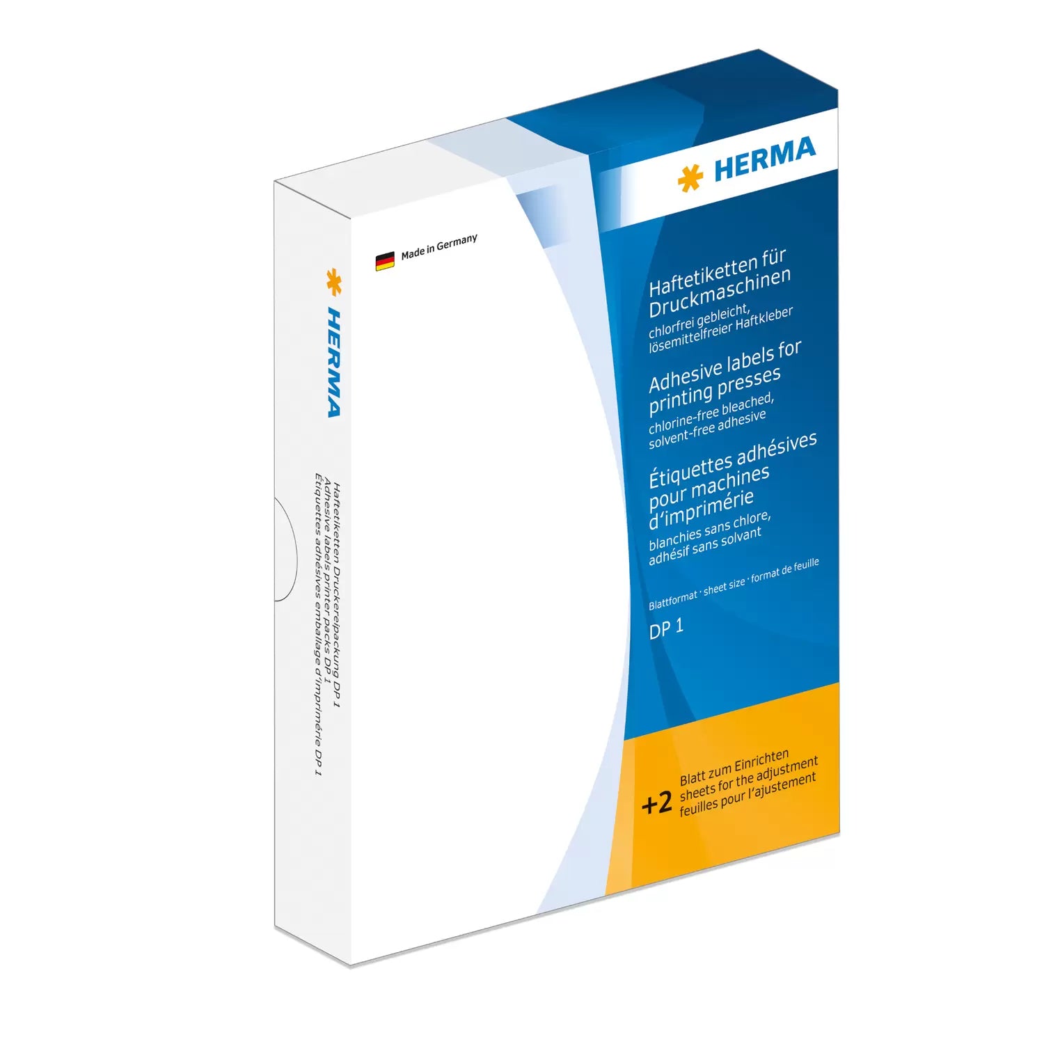 HERMA Haftetiketten, 74 mm × 105 mm, weiss, Papier, stark haftend, 500 Etiketten