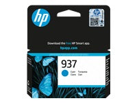 HP 937 Cyan Tintenpatrone (Original) – 800 Seiten – für OfficeJet Pro 9120e/9125e/9130e