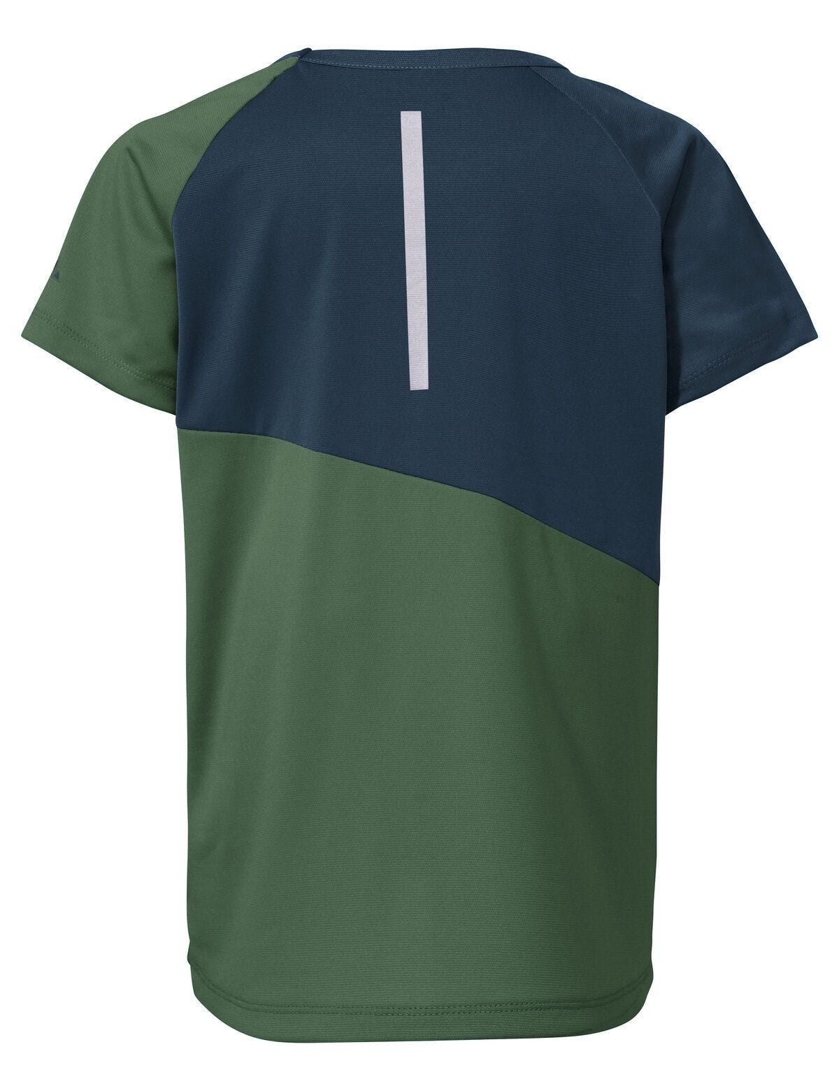 VAUDE T-Shirt Moab II – 134-140 – Grün, 100% Polyester (78% recycelt), Reflektoren
