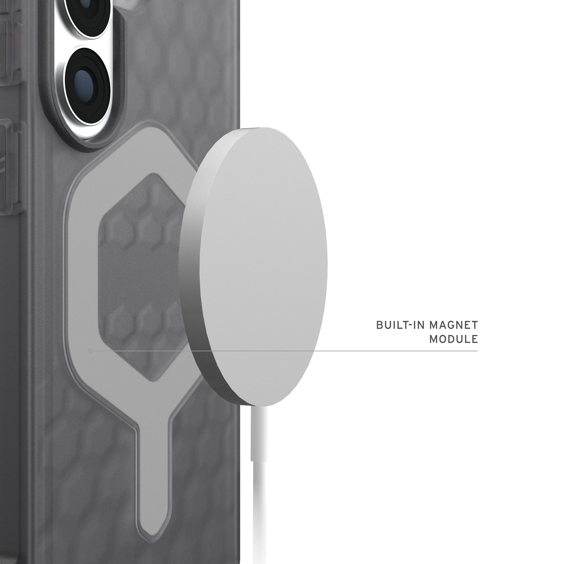 Urban Armor Gear UAG Essential Armor Backcover – für Samsung Galaxy S26+, MagSafe, PC, Asche
