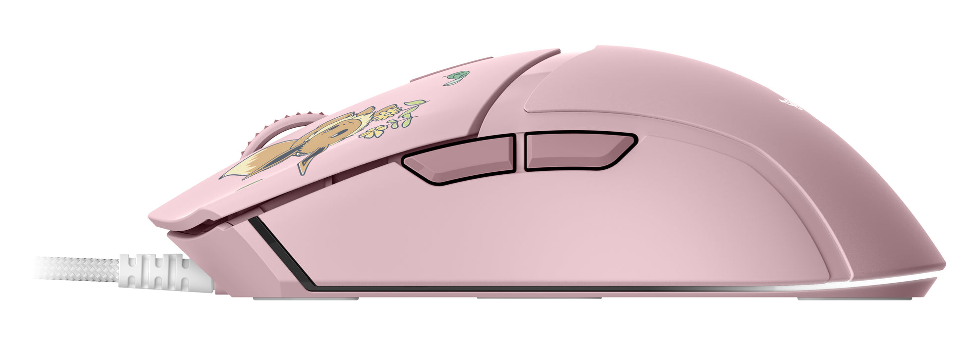 Razer Cobra Pikachu/Eevee – Gaming-Maus – Kabelgebunden (USB-A), 8500 DPI, RGB-Beleuchtung, Rechts, Rosa