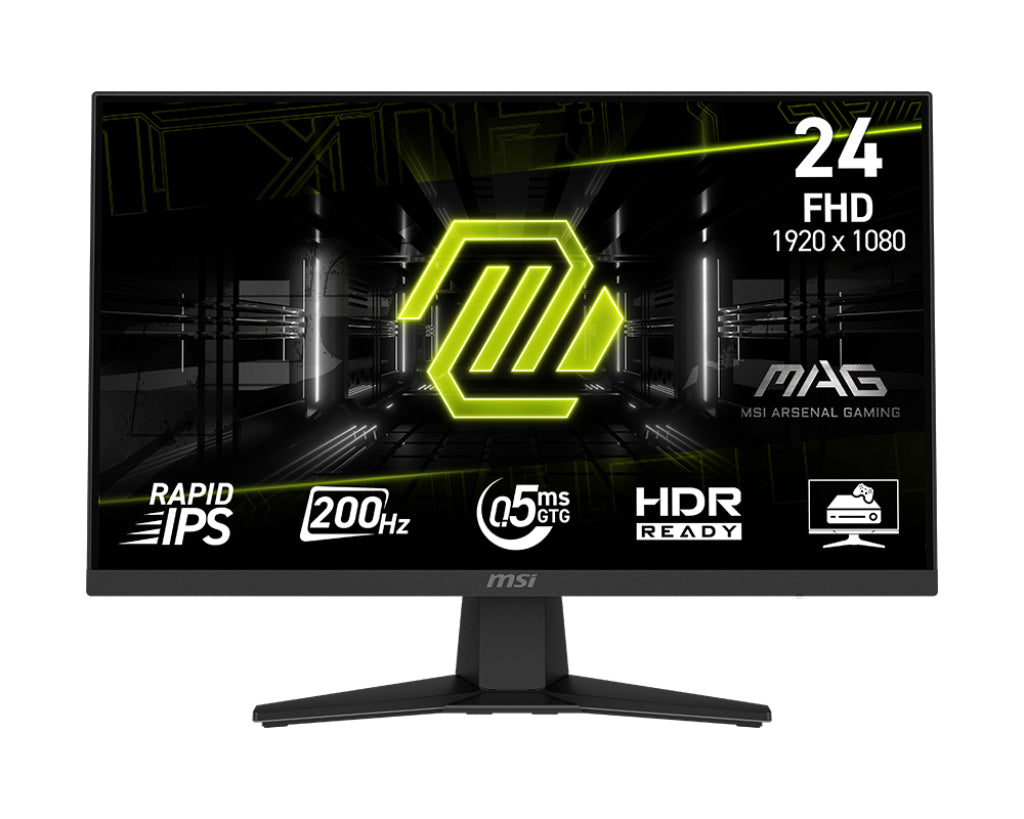 MSI MAG 244F – 23.8" Full HD IPS 200 Hz – HDMI 2.0b, DP, HDR