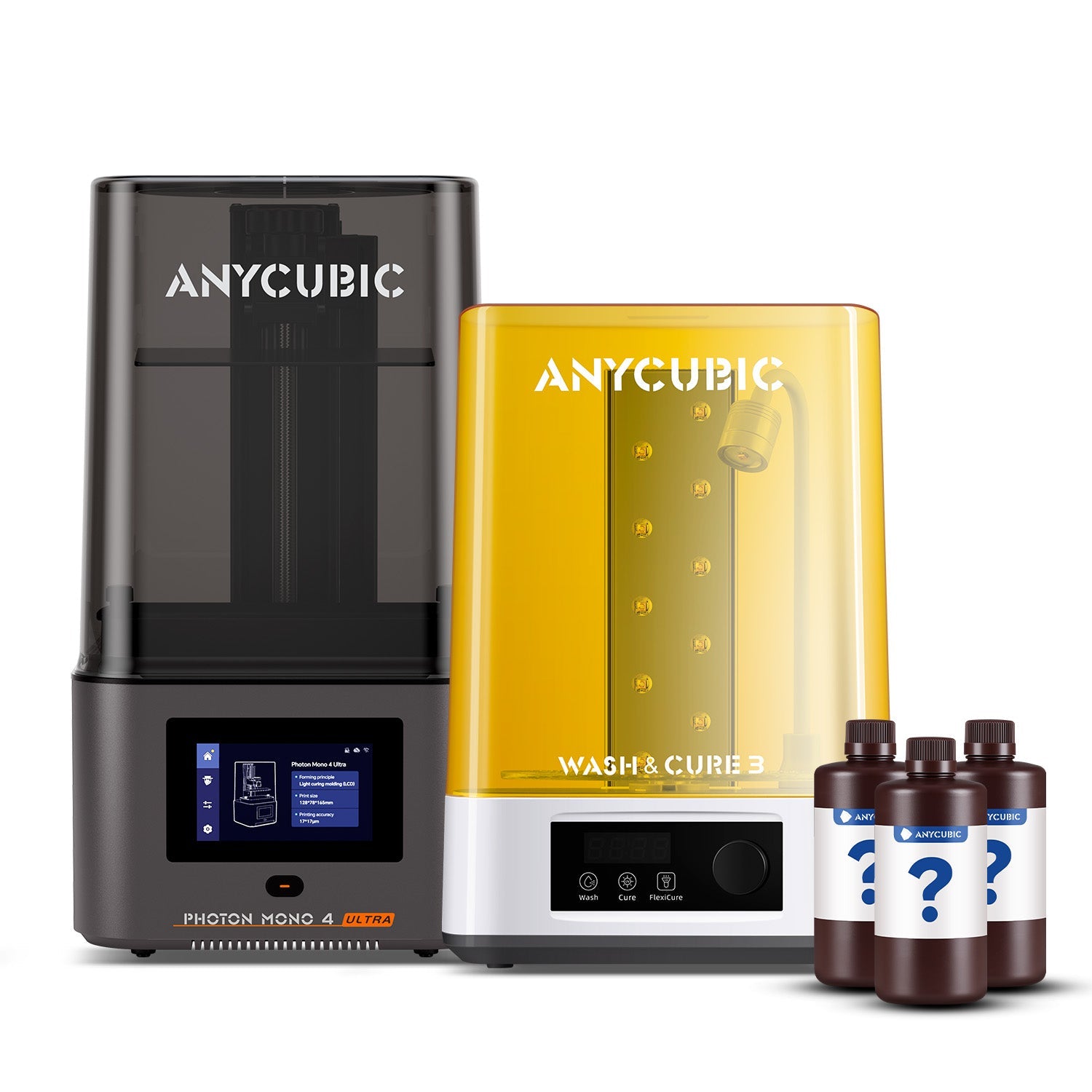 Anycubic Photon Mono 4 Ultra Harz-3D-Drucker – Bauvolumen 153,4 × 87 × 165 mm – Min. Schichthöhe 0,02 mm