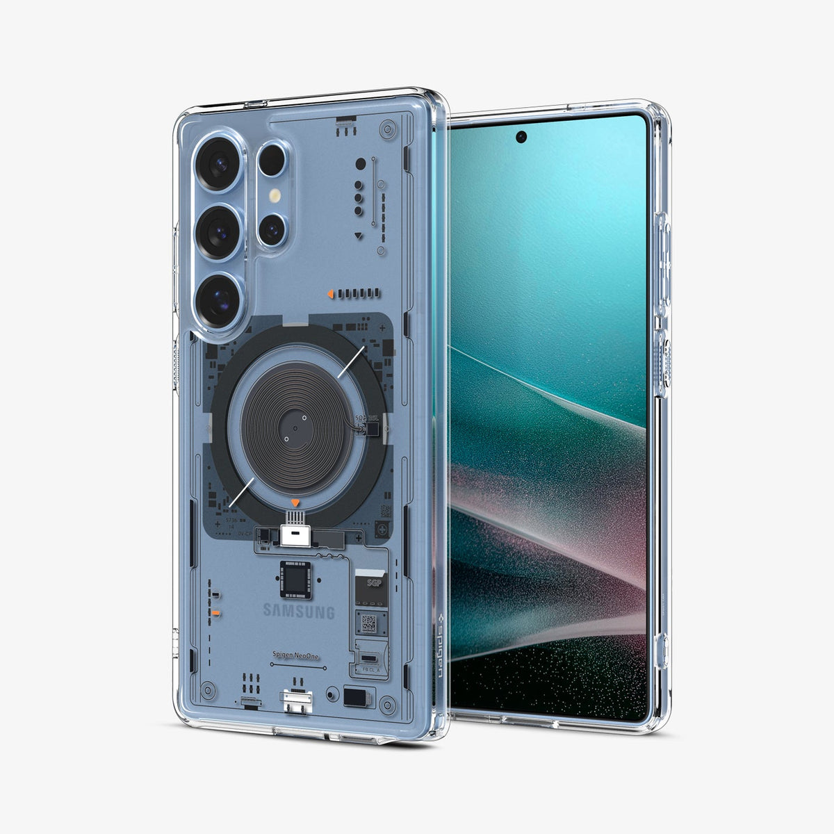 Spigen Ultra Hybrid Neo One Backcover – für Samsung Galaxy S25 Ultra, Transparent, bis 1,2 m Sturzsicher