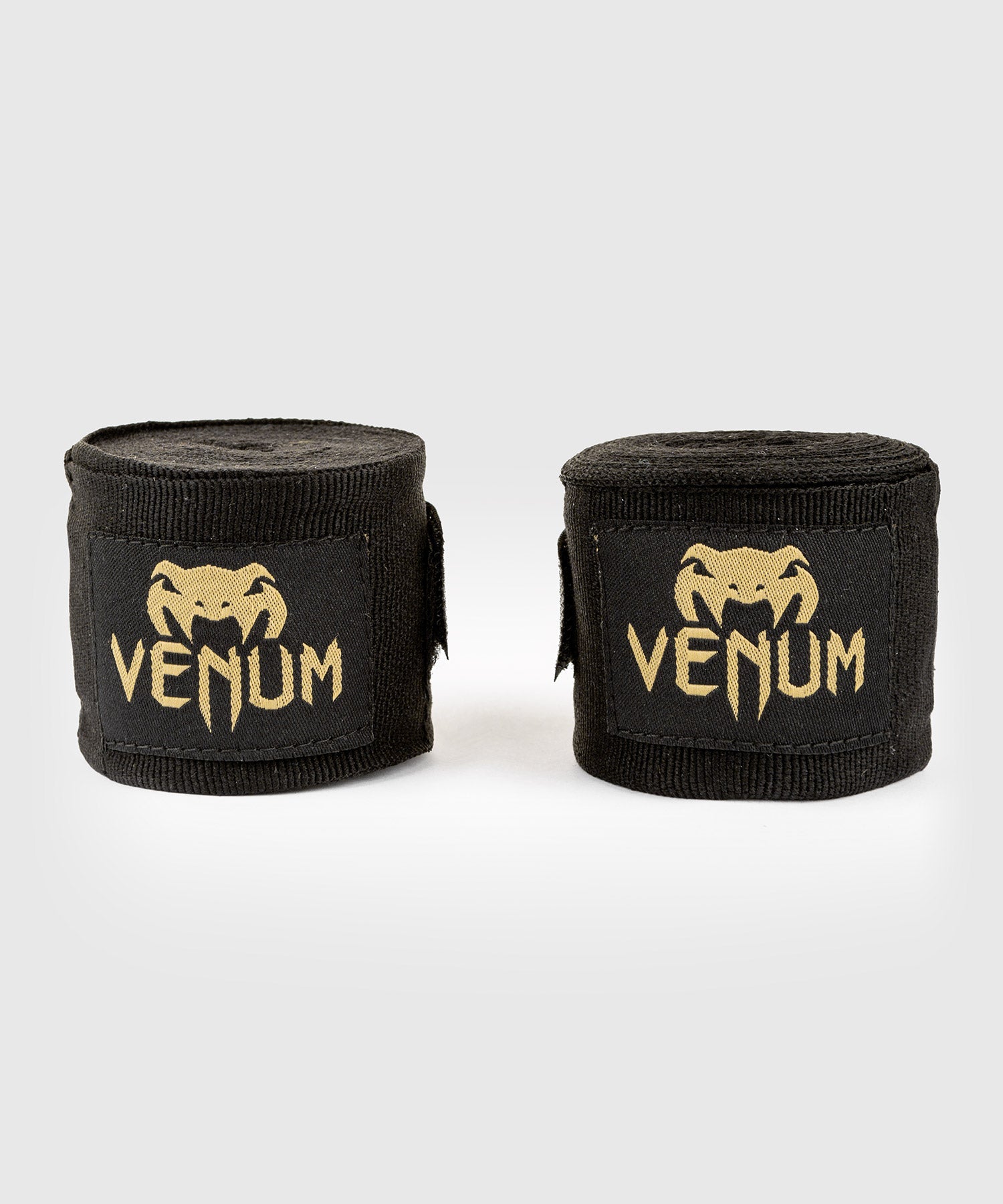 Venum Boxbandagen Kontact – 2,5 m, 2 Stück – Baumwolle – Schwarz/Gold, Waschbar bei 30 °C