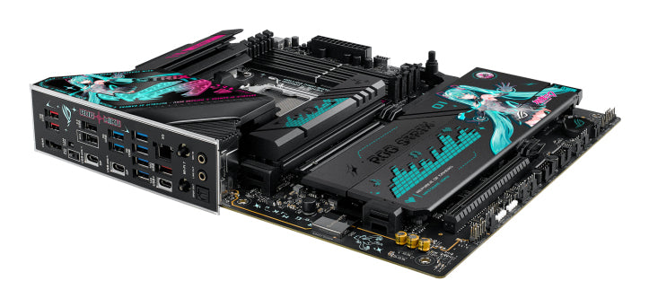 ASUS ROG STRIX X870E-H GAM WF7 MIKU – Mainboard – AM5, AMD X870E, ATX, DDR5, für Ryzen 7000/8000/9000