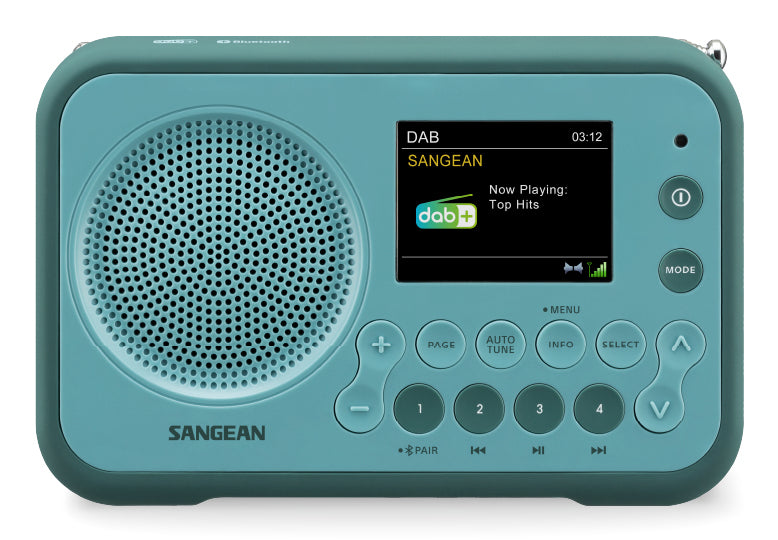 Sangean DPR-76 BT – DAB+/UKW-Tischradio, Bluetooth – Grün
