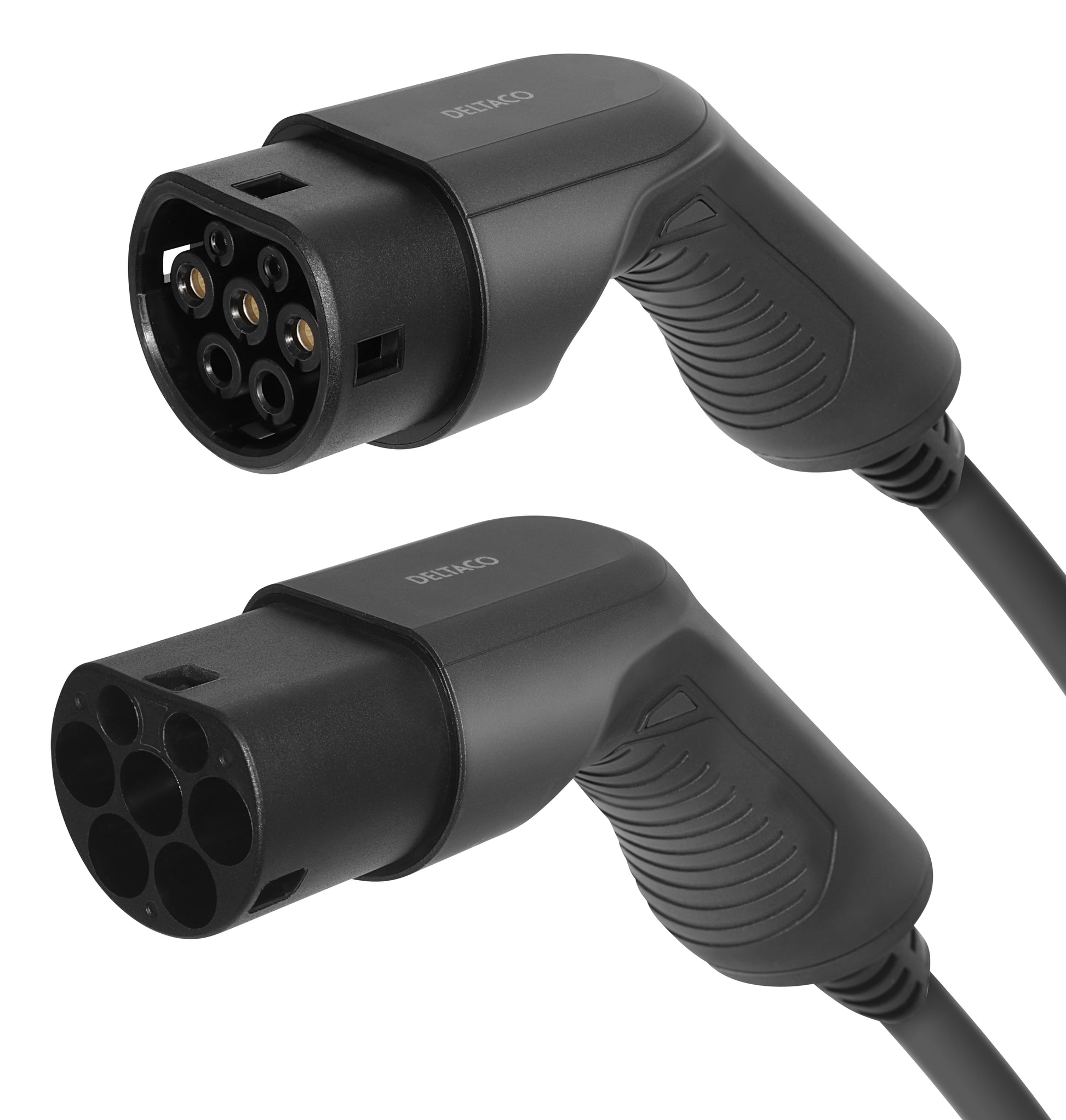 Deltaco Ladekabel für Audi, BMW, Hyundai u. a., Typ 2 auf Typ 2, 3-phasig, 32 A, 7 m, EV-3207