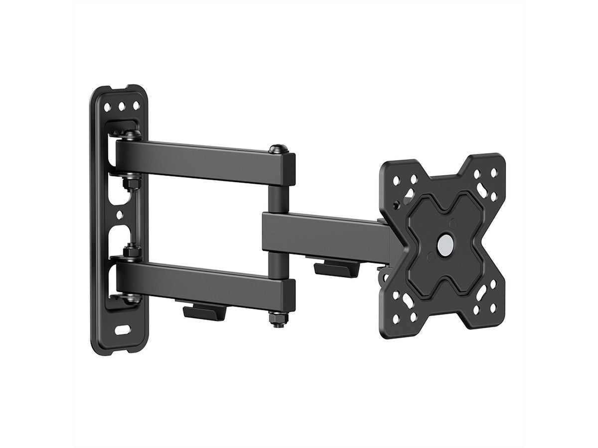 VALUE Wandhalterung – Vollbeweglich – 13–32" – VESA 75×75–100×100 – bis 20 kg, für TVs – Schwarz
