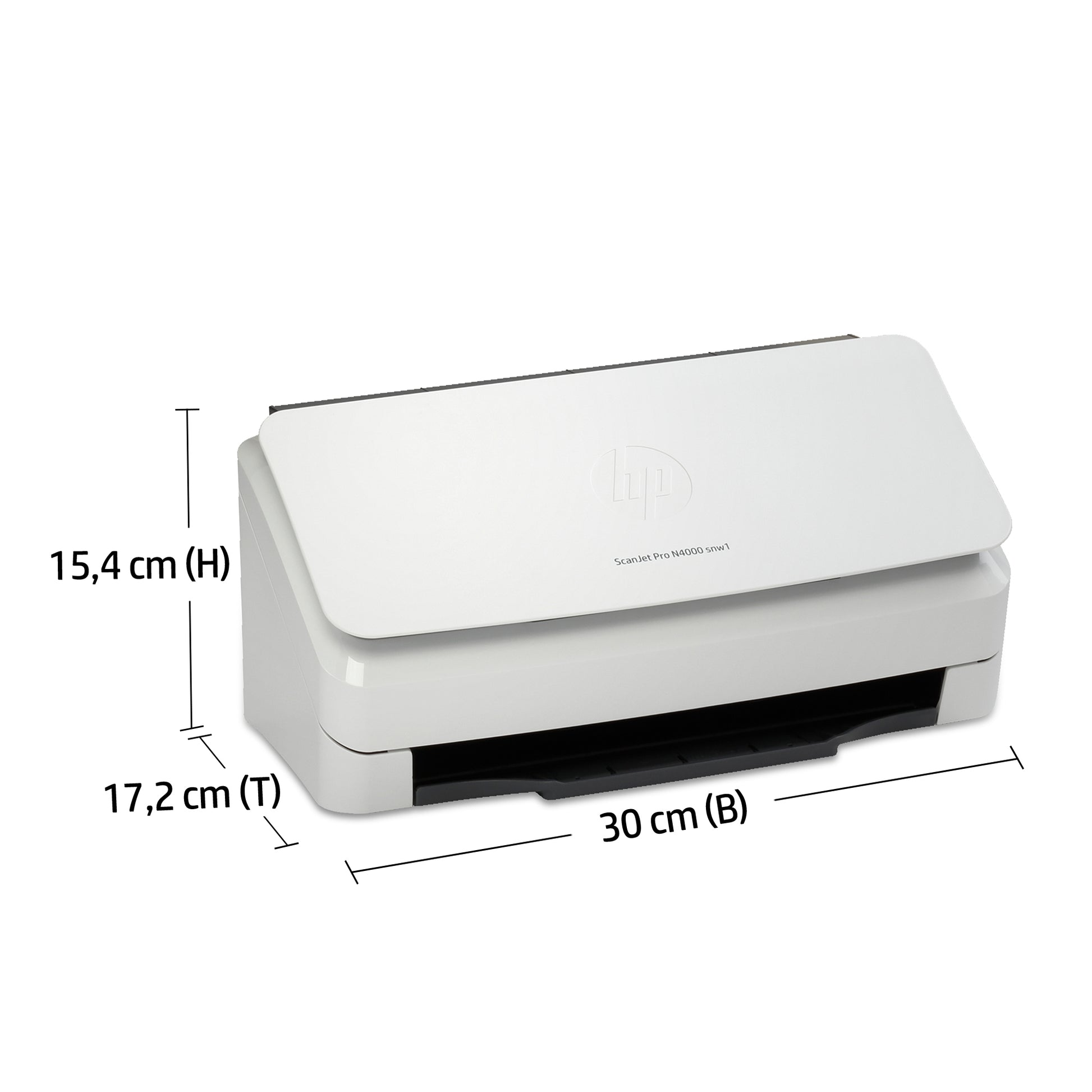 HP Scanjet Pro N4000 Snw1 – Dokumentenscanner, A4, Duplex, 600 dpi, ADF 50 Blatt, WLAN, LAN, USB