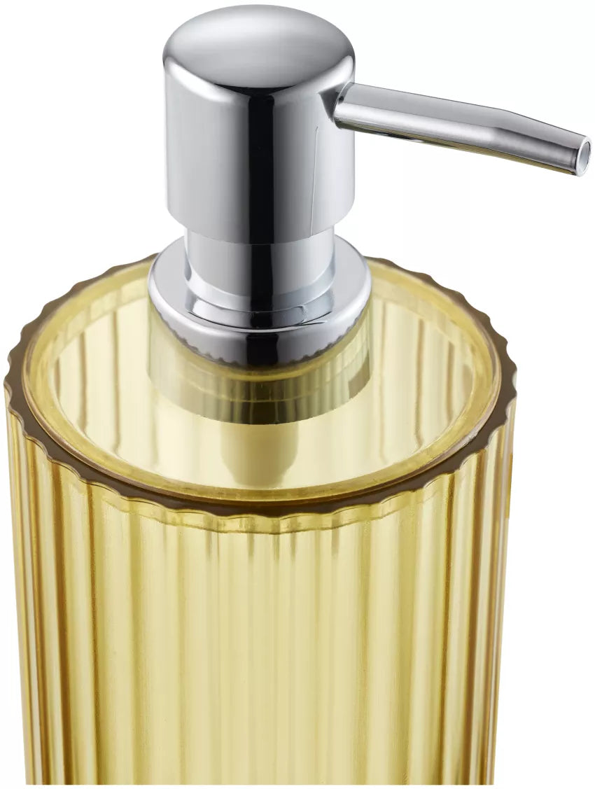 Diaqua Priscilla Seifenspender – Kunststoff, Gelb, Transparent, Chrom, 300 ml