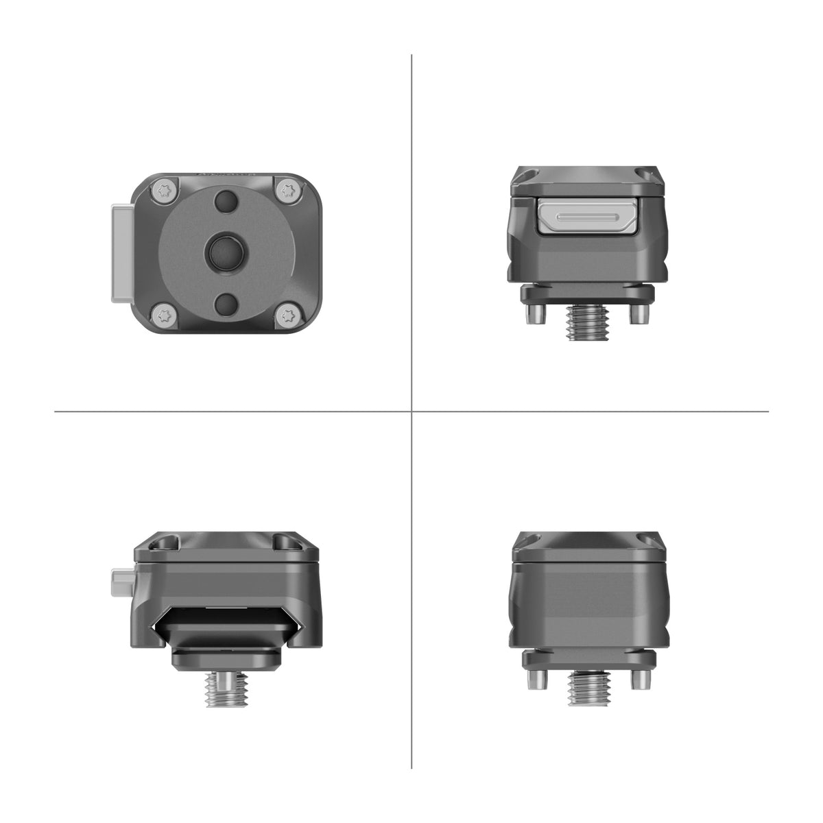 SmallRig HawkLock H21 Montageplatten-Kit – Aluminium/Edelstahl, 221,1 × 181,1 × 141,8 mm, 732 g – Grau
