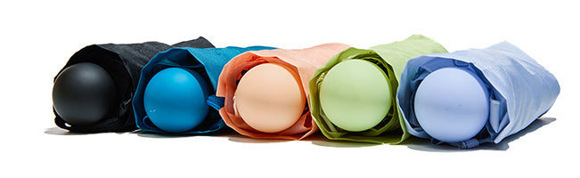Muitomas Taschenschirm – L 17,5 cm – schwarz – mit Hülle, rutschfester Soft-Touch-Griff