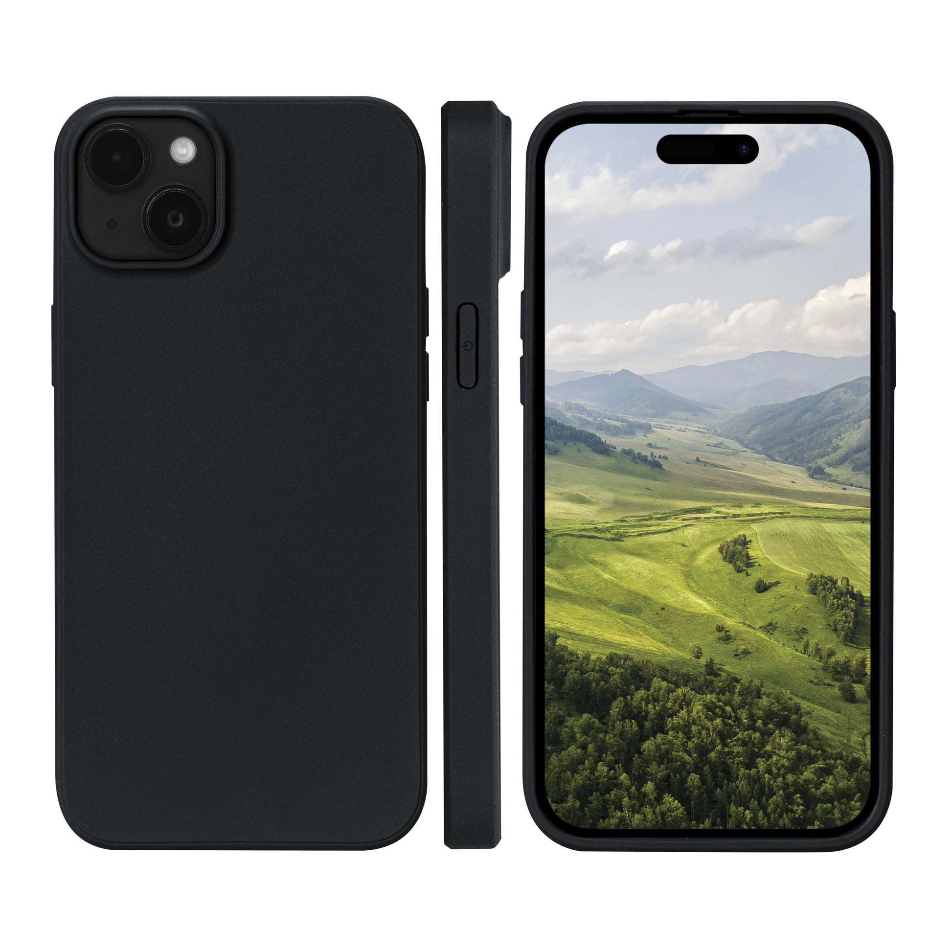 dbramante1928 Backcover – für Apple iPhone 15 Plus – schwarz – Recycling-Kunststoff