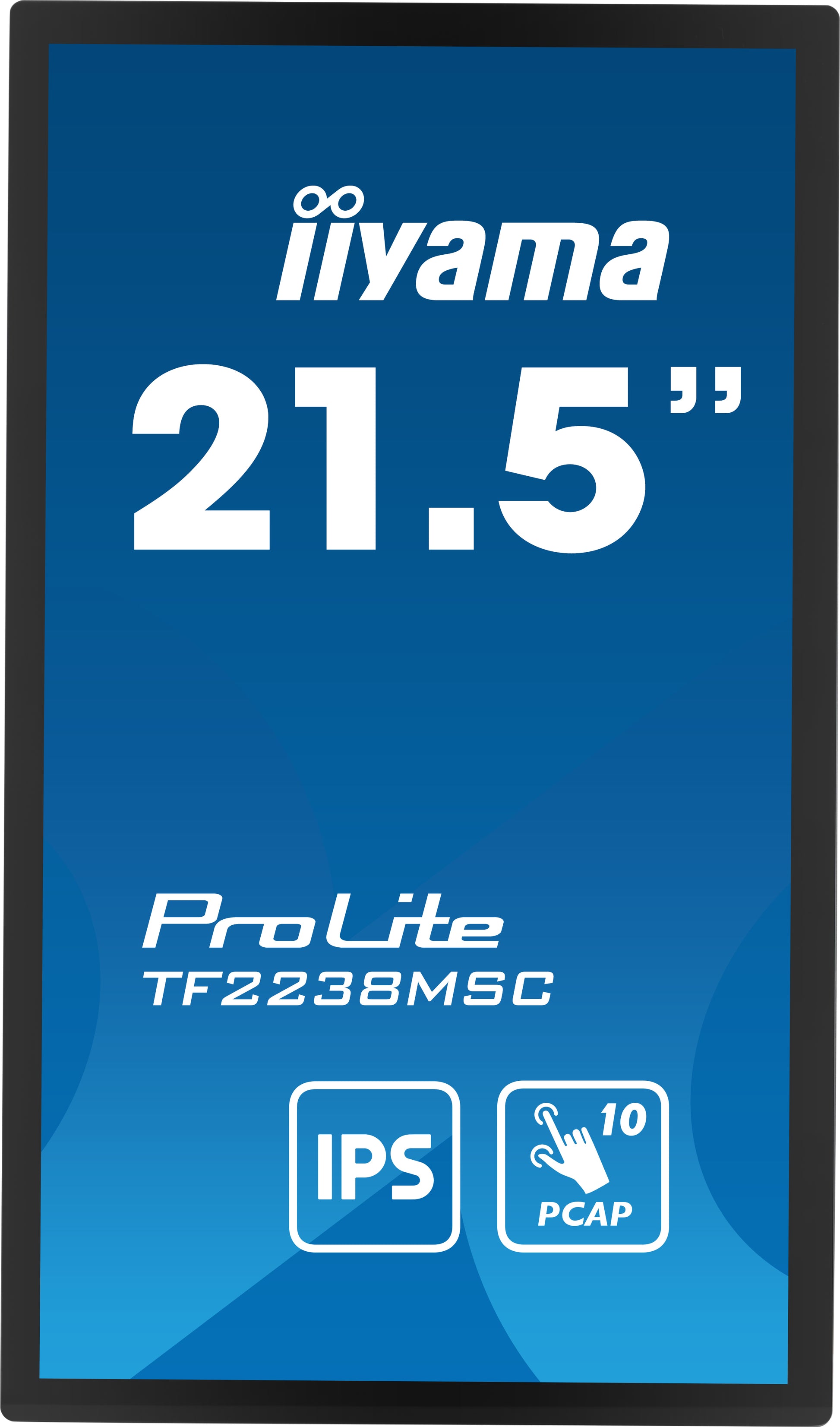 iiyama TF2238MSC-B1 – Touch-Monitor 21,0" – 1920 × 1080 (Full HD), IPS, PCAP 10-Punkt, HDMI/DP