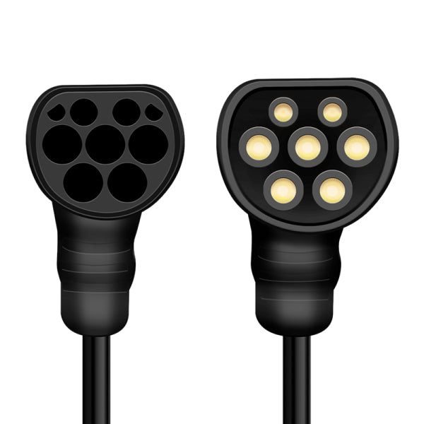 LogiLink Adapterkabel Typ 2–Typ 2, 3-phasig 22 kW, 5 m, IP65 – schwarz
