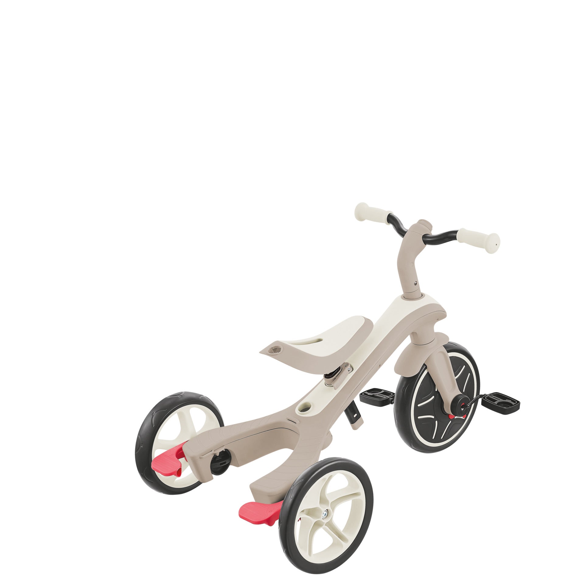 Globber Explorer 4-in-1 Ecologic Dreirad – Ø 25,4 cm – ab 10 Monaten – beige – Polycarbonat – max. 20 kg