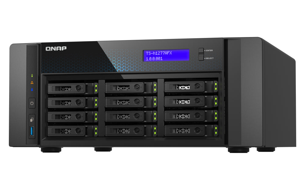 QNAP 12-Bay R7-9000 Speichergerät – 32 GB, SATA, UDIMM DDR5 2,5"