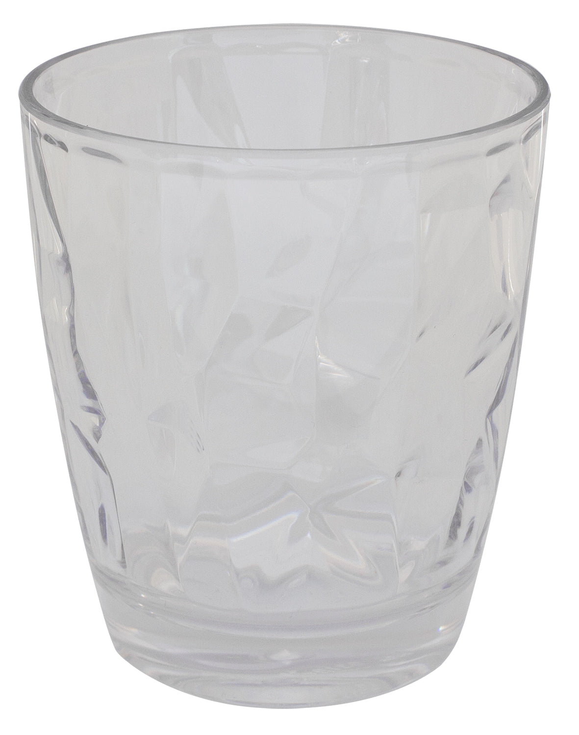 Eurotrail Crystal Wasserglas – 380 ml, Ø 8,7 cm, H 10,2 cm, Kunststoff (PC), Transparent