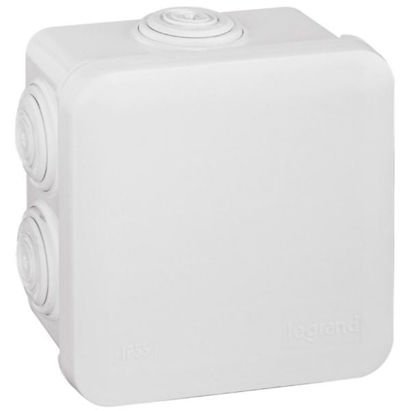 Legrand Aufputz-Box, 80×80×45 mm – weiss