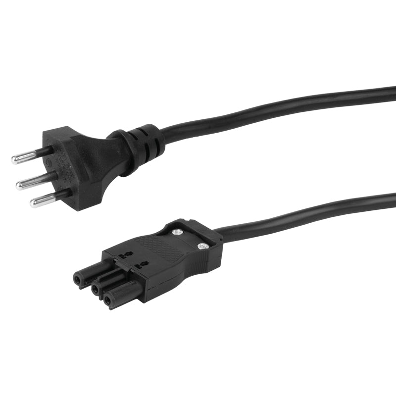 Steffen Verlängerungskabel, T12–GST18I3, 10 m, IP20, 1,5 mm² – Schwarz