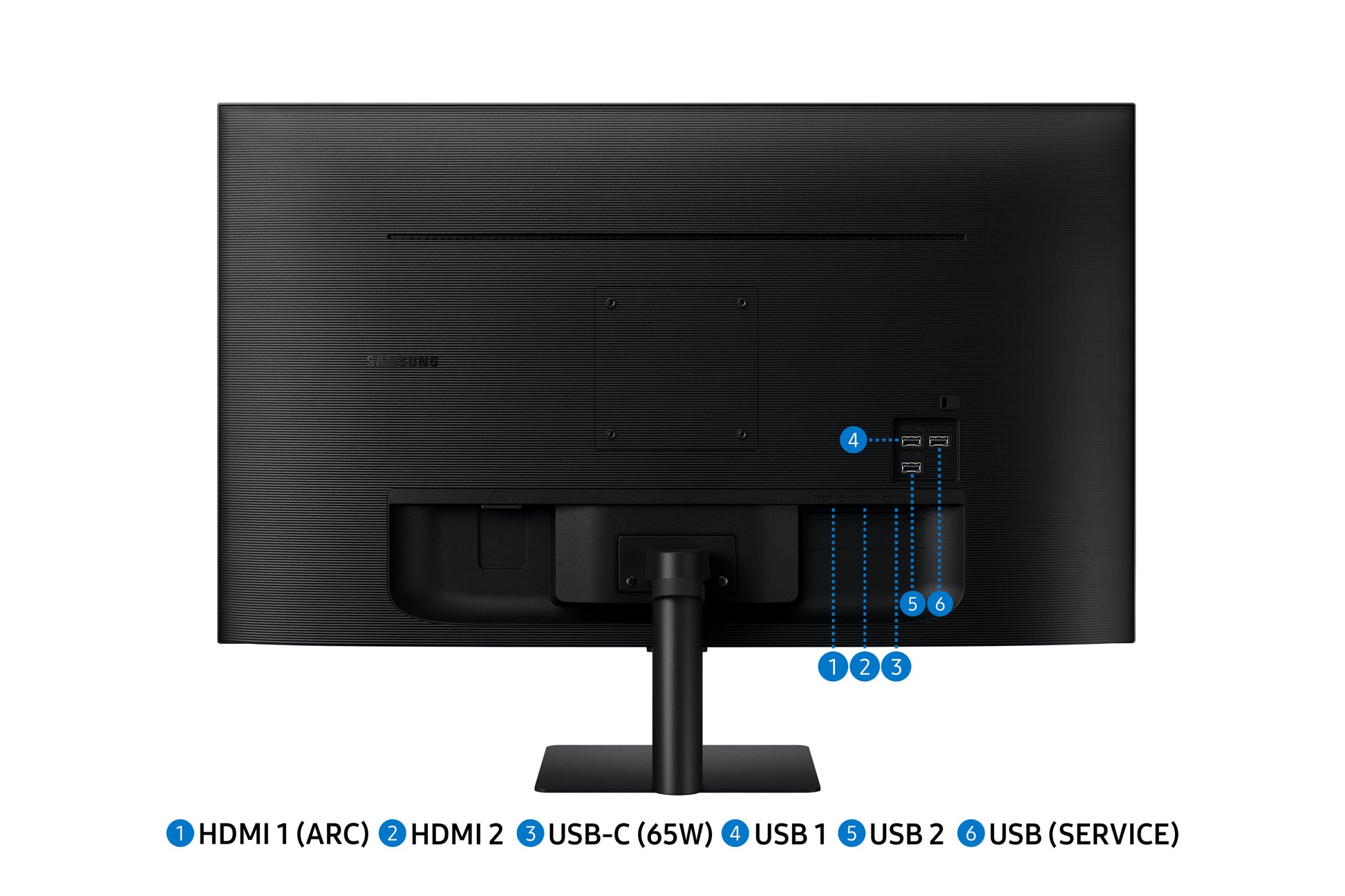 Samsung M70D – 32", 3840 × 2160 (4K), VA, USB-C 65 W, HDR10