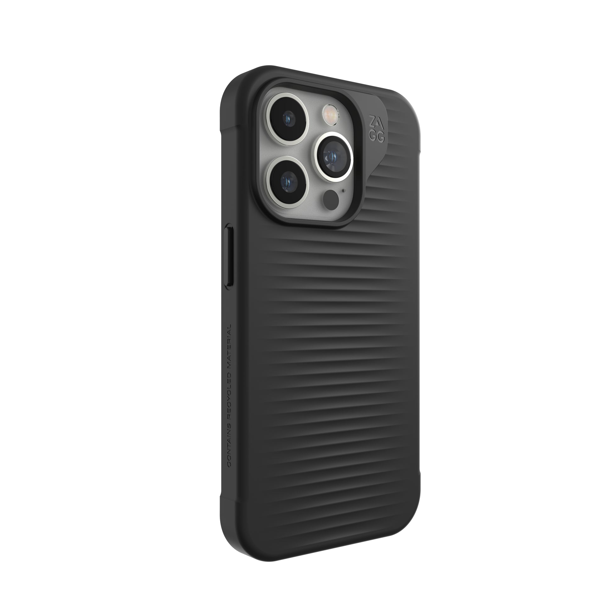 ZAGG Backcover Luxe – für Apple iPhone 15 Pro – schwarz – Snap-/Lock-Verschluss