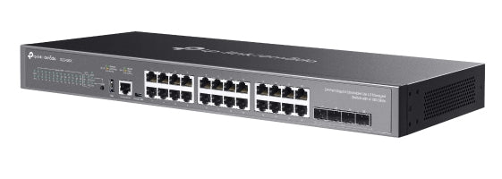 TP-Link SG5428X – Managed Switch – 24×GbE, 4×SFP+, L3, 19" Rack