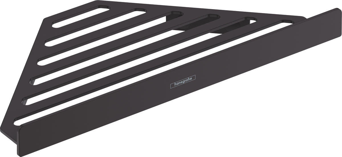 Hansgrohe Seifenhalter (Wand) AddStoris Q – 30,5×14,8×2,6 cm, Metall, Mattschwarz
