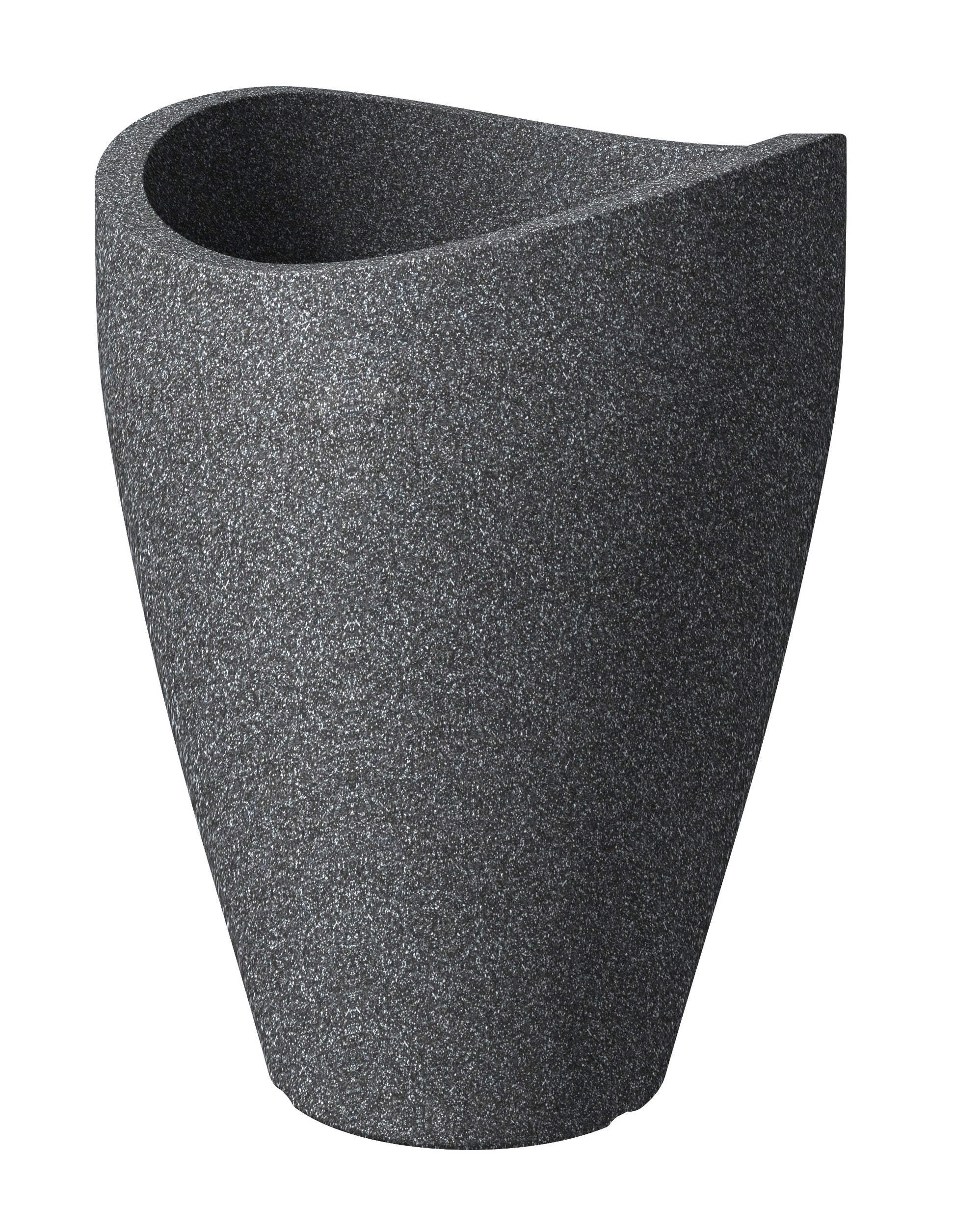Scheurich Topfpflanzer – 39,5 × 53,3 cm – Kunststoff, schwarz (Granit)