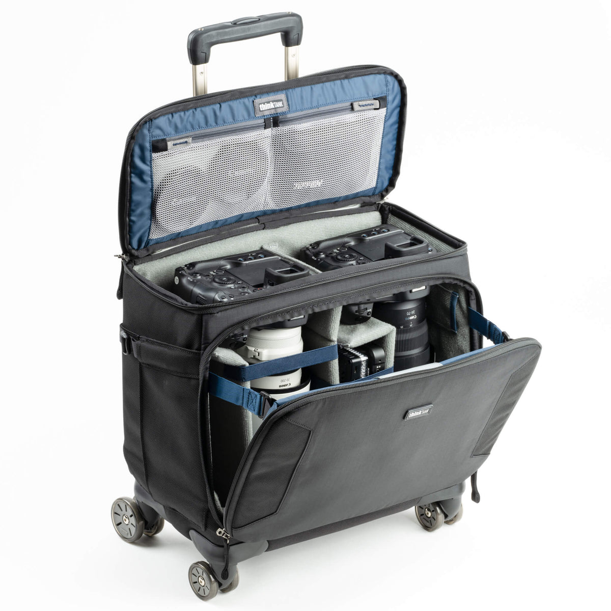 Think Tank Airport Navigator V2.0 Trolley – 22 l, 406 × 406 × 254 mm, 4.5 kg, 4 Räder – PU/Nylon – Schwarz