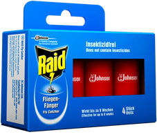 Raid Insektenfalle – rot – für Fluginsekten – 4 Stk.