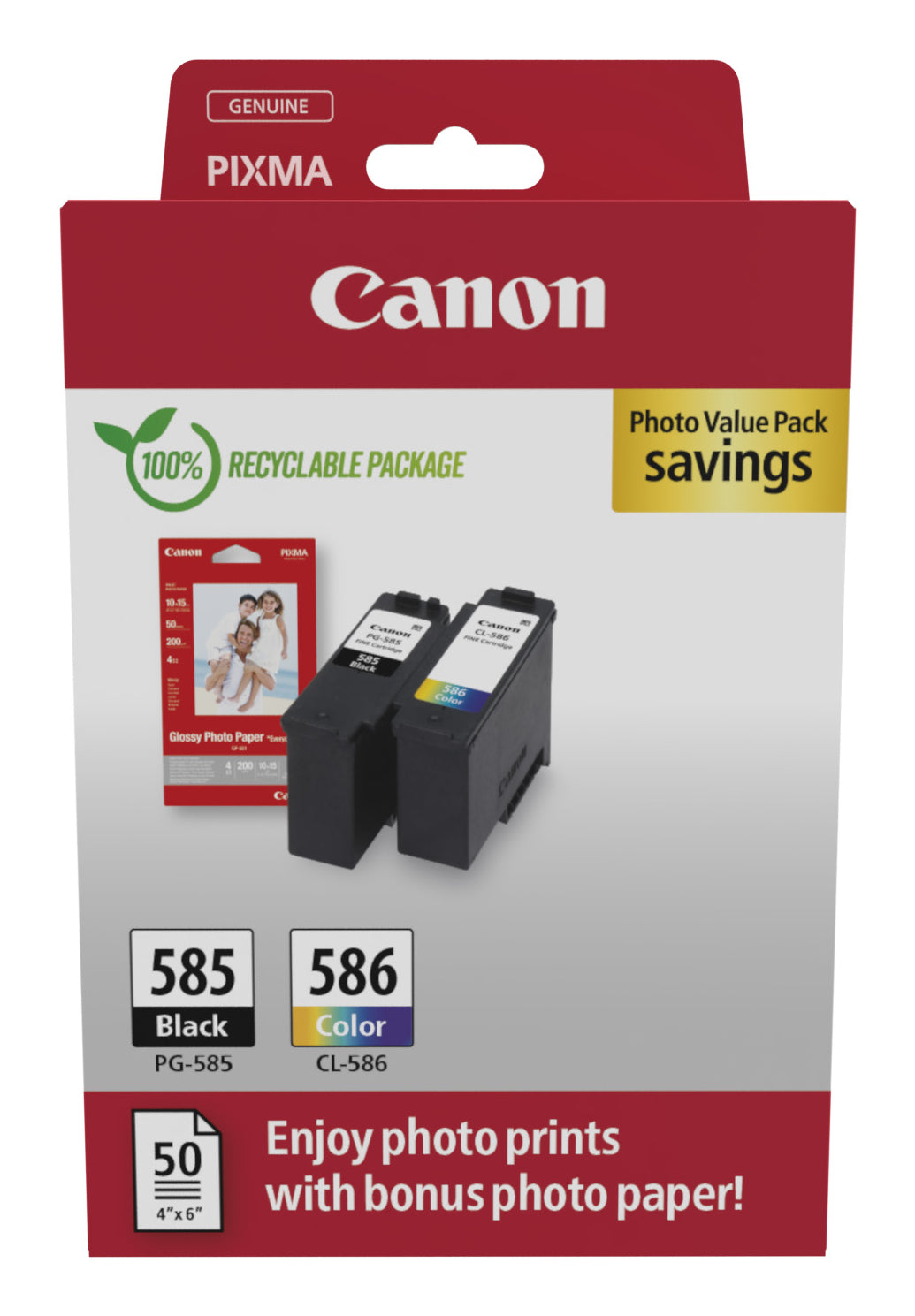 Canon Foto-Wertpaket – PG-585/CL-586