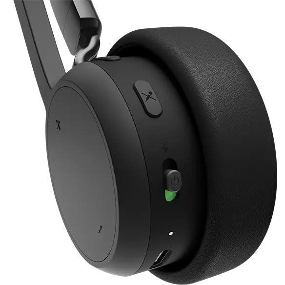 Lenovo Duo Headset – Over-Ear – Bluetooth 5.3, klappbares Boom-Mikrofon – Schwarz – bis 31 h