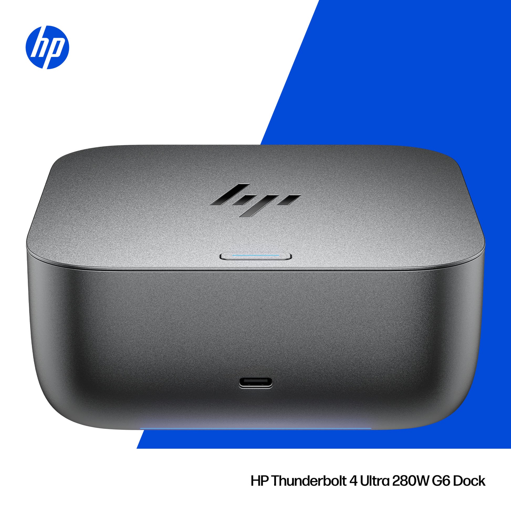 HP Thunderbolt 4 Ultra G6 Dockingstation – Thunderbolt 4, 2× DP, 1× HDMI, 5× USB-A, 3× USB-C, 280 W PD, 2,5GbE
