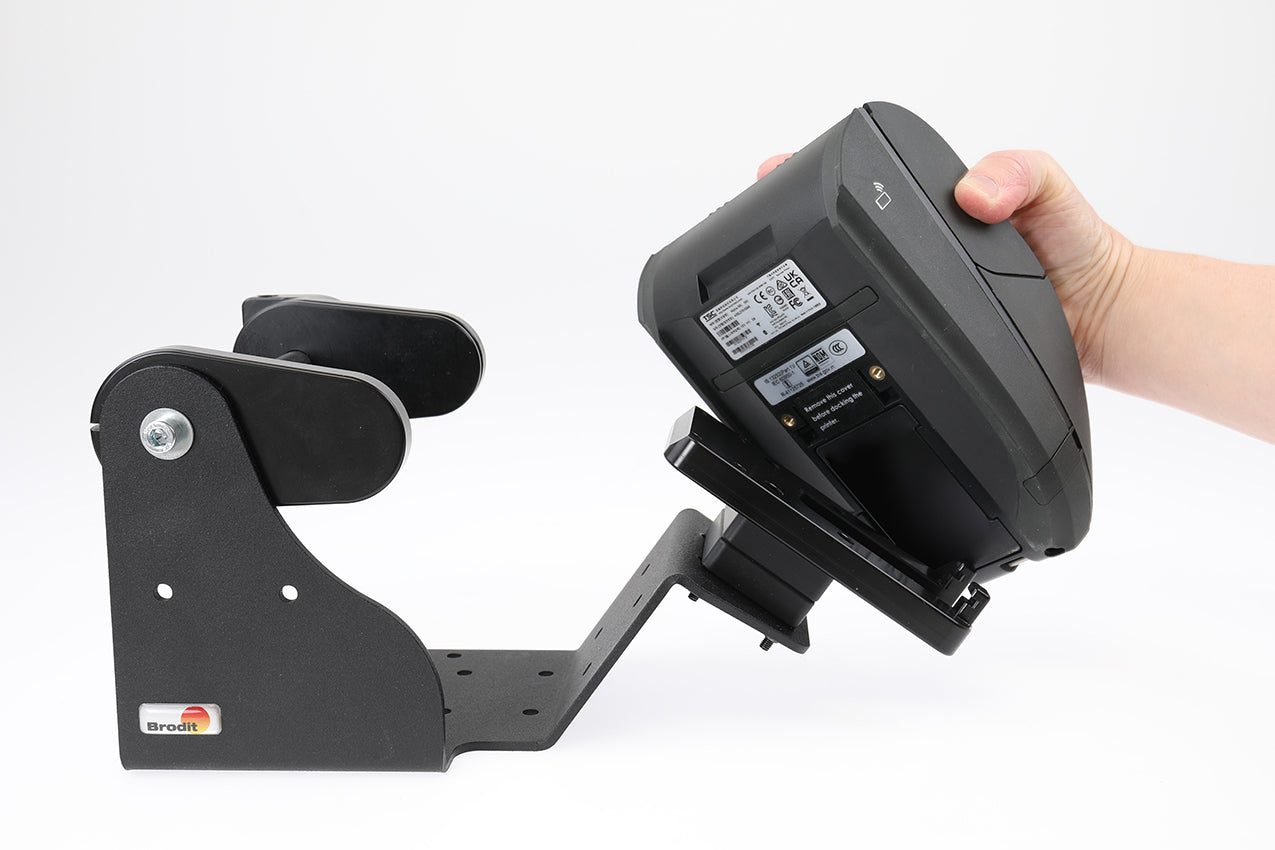 Brodit Halterung, Rollen bis 127 mm, Kern 25 mm – für TSC Alpha 30L/40L