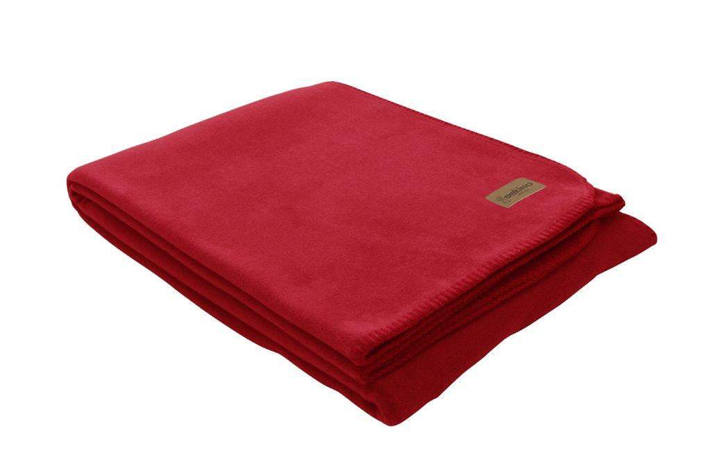 Eskimo Wohndecke – 100 × 150 cm, Polyester/Viskose, Rot