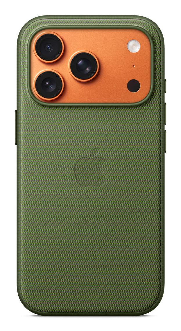 Apple Backcover TechWoven – für Apple iPhone 17 Pro – grün – PC – MagSafe-kompatibel, mit Kartenfach
