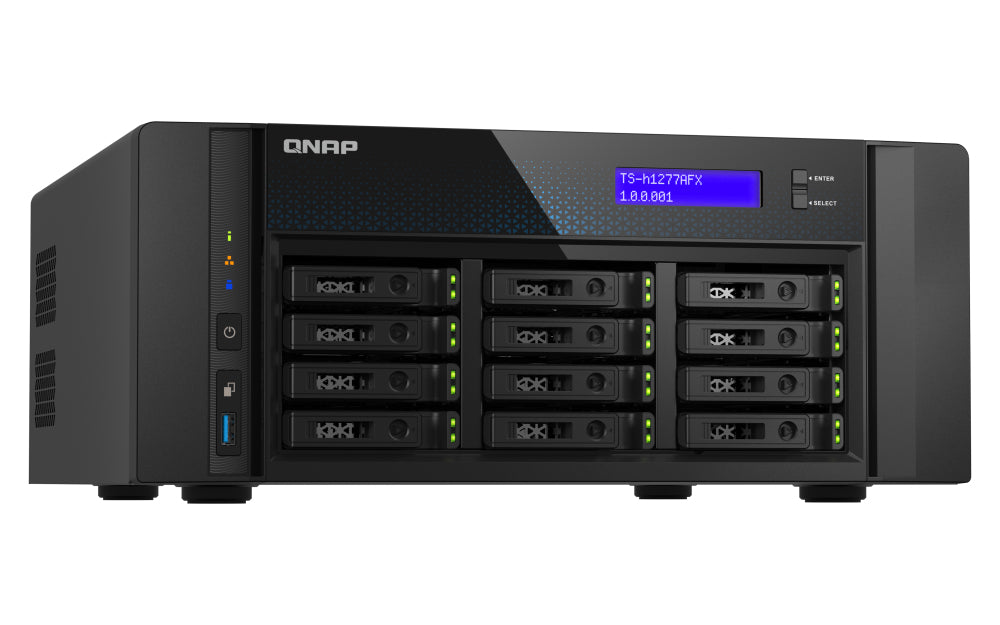 QNAP 12-Bay R7-9000 Speichergerät – 32 GB, SATA, UDIMM DDR5 2,5"