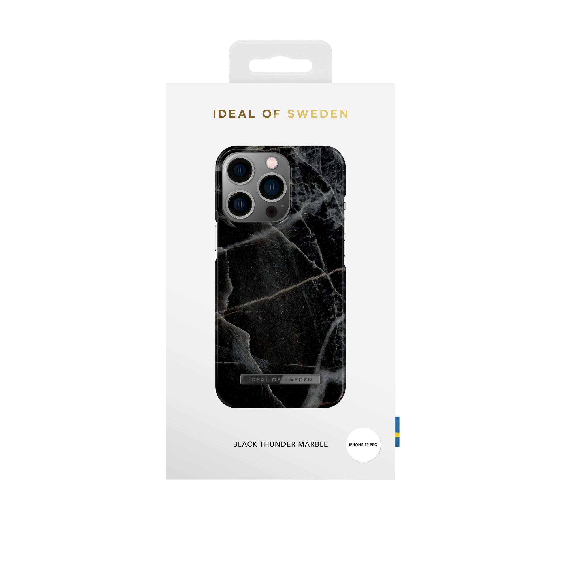 Ideal of Sweden – Backcover – für Apple iPhone 13 – Black Thunder Marble