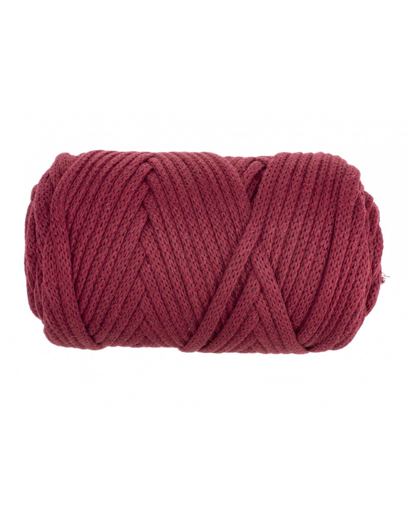 Glorex Makramee-Kordel Bordeaux – Ø 3 mm, 250 g, 70 m, Wolle