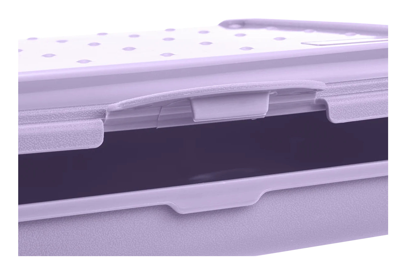 keeeper Click-Box mini Aufbewahrungsbox 0,5 l – Polypropylen – transparent/violett – BPA-frei