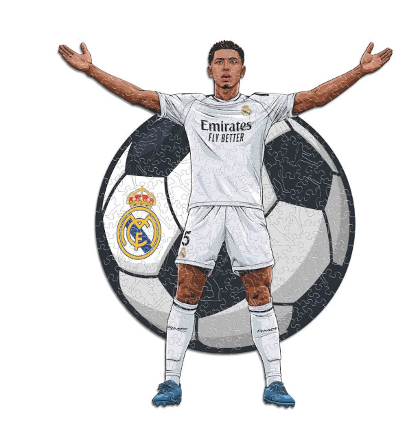 Iconic Puzzles Puzzle Jude Bellingham – Real Madrid – 270 Teile – 38 × 42 cm – ab 10 J. – Holz – FSC