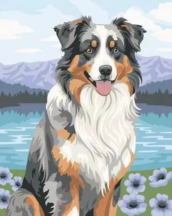 Ravensburger CreArt – Malen-nach-Zahlen-Set – Shepherd – 24 × 30 cm – ab 12 Jahren
