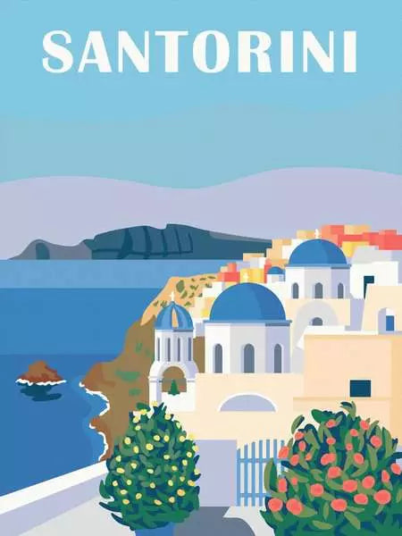 Ravensburger Malen nach Zahlen Set Shades of Santorini – ab 12 Jahren – 1 Bild