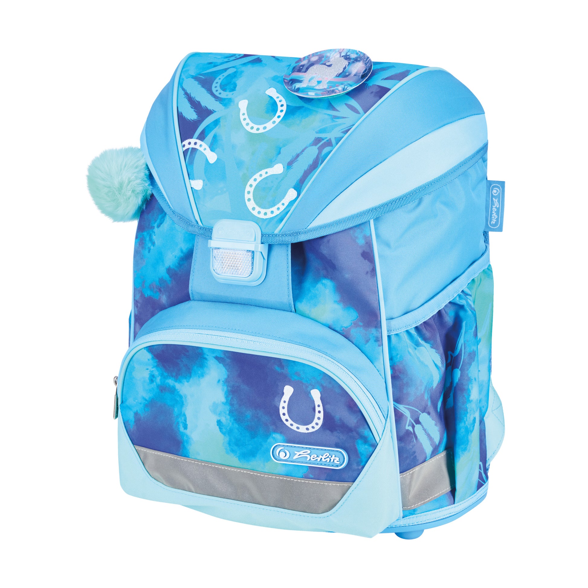 Herlitz UltraLight XL Plus – Schulrucksack-Set 4-teilig, Lucky Horse, 22 l, 32×39×25 cm