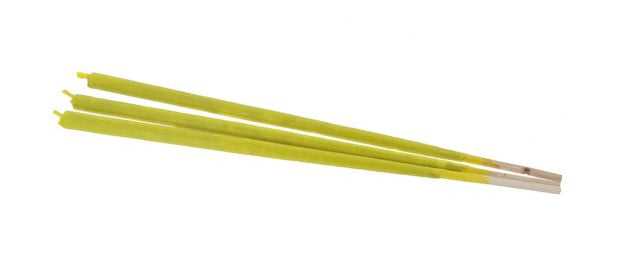 Balthasar Dekorative Aussenleuchte 3er-Set – Ø 8,5 cm – Brenndauer 2 h – Gelb – Holz