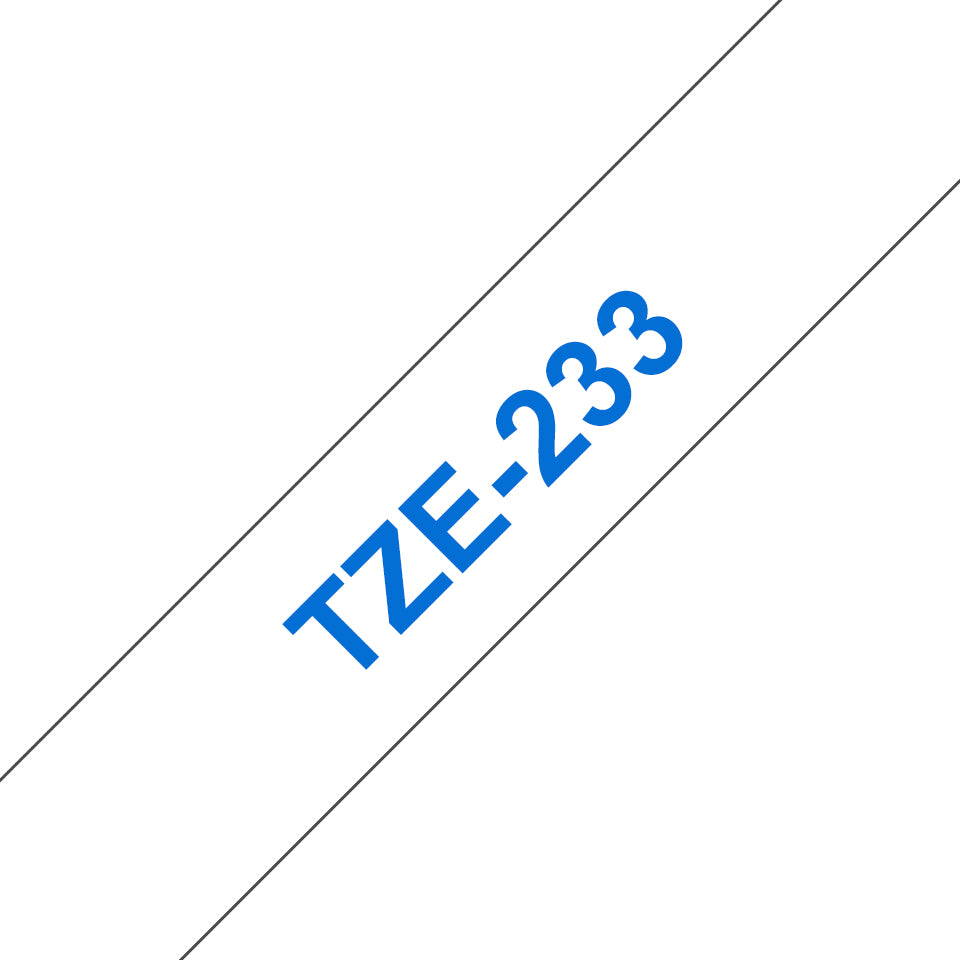 Brother Schriftband – 12 mm × 8 m, weiss, blau