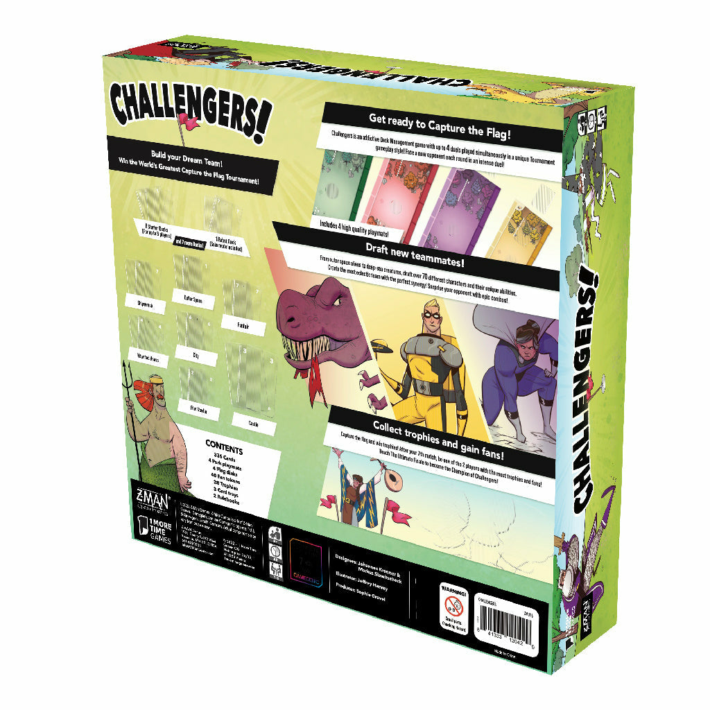 Asmodee Challengers – Kartenspiel, 1–8 Spieler, ab 8 Jahren, 45 Min., DE